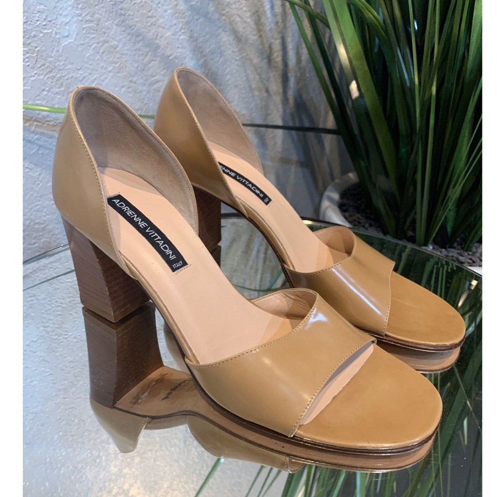 Adrienne Vittadini | Nude Block Heels